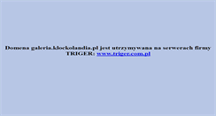 Desktop Screenshot of galeria.klockolandia.pl